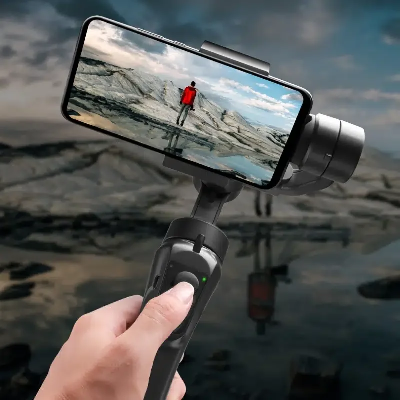 

Smartphone Gimbal Stabilizer, 3-Axis Phone Gimbal, 2200mAh Battery, Built-In Extension Rod, Portable And Foldable,for Android A