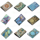 Набор для вышивки крестиком из искусственной кожи, с рисунком мандалы, цветка, животного