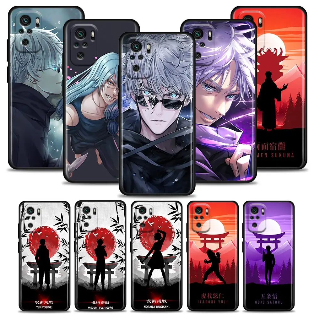 

Jujutsu Kaisen Japan Anime Cartoon Phone Case For Redmi Note 11S 11T 11E 11 10 10S 9T 9S 9 8T 8 2021 7 Pro 5G Xiaomi Cover Funda