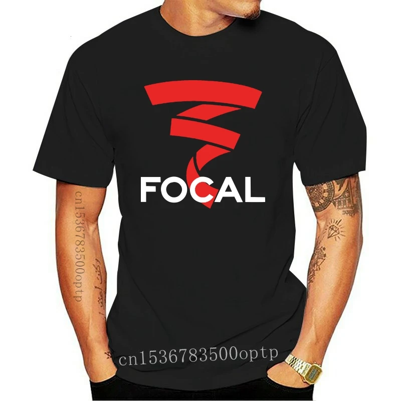 

New Funny Men t shirt white t-shirt tshirts Black tee FOCAL Speakers Subwoofers Amplifiers Car Audio Logo Black Men's T Shirt