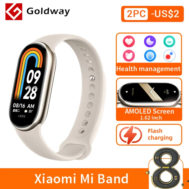 Xiaomi Mi Band 8 Smart Bracelet 7 Color AMOLED Blood
