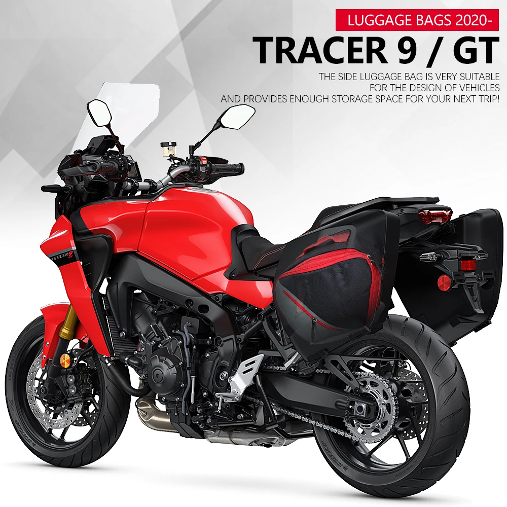 Red 2020 2021 2022 For Yamaha Tracer 9 GT TRACER 9GT Motorcycle Luggage Bags Black Expandable Inner Bags Tracer9 GT Tracer900 enlarge