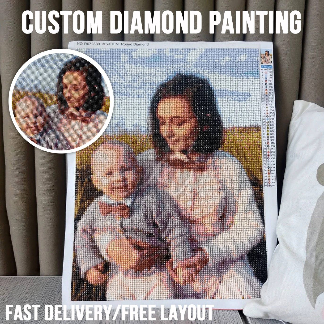 Алмазная мозаика WEIWEI фото на заказ алмазная живопись сделай сам вышивка наборы