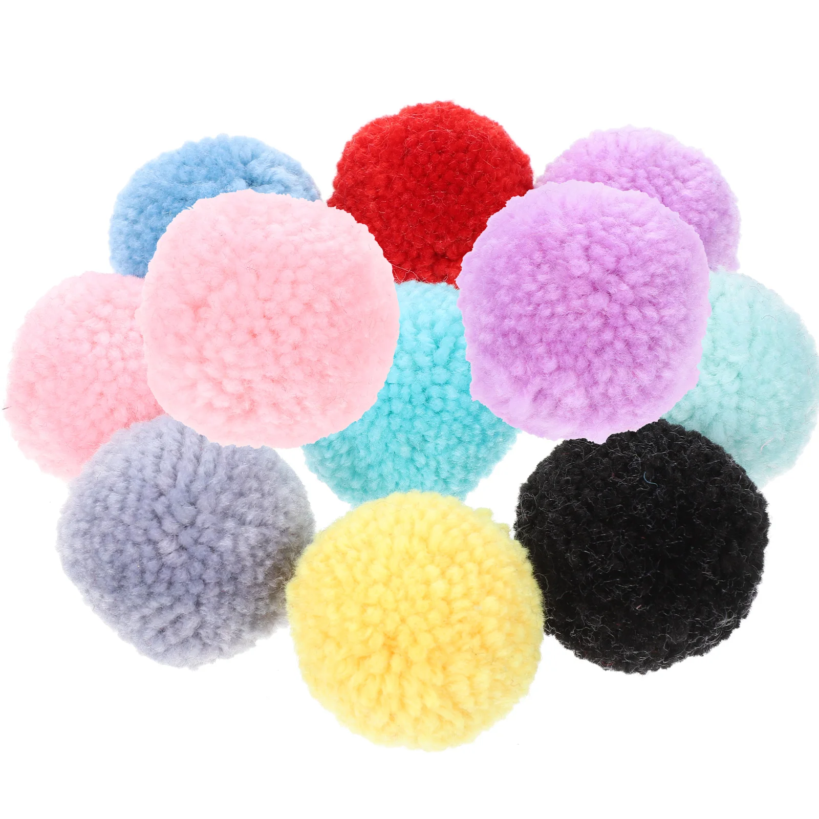 

12pcs Colored Pom Pom Craft Making Pom Pom Balls Decorative Fluffy Pompoms