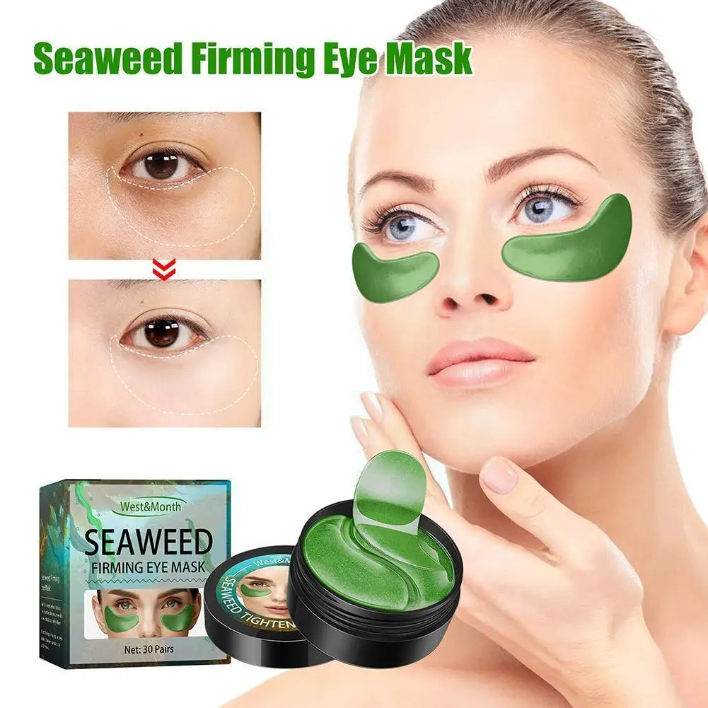 

Gold Moisturizing Eye Mask Seaweed Eye Patch 60pcs Aging Dark Anti Eye Care Skin Anti-Wrinkle Firm Circles Remove Z3M5