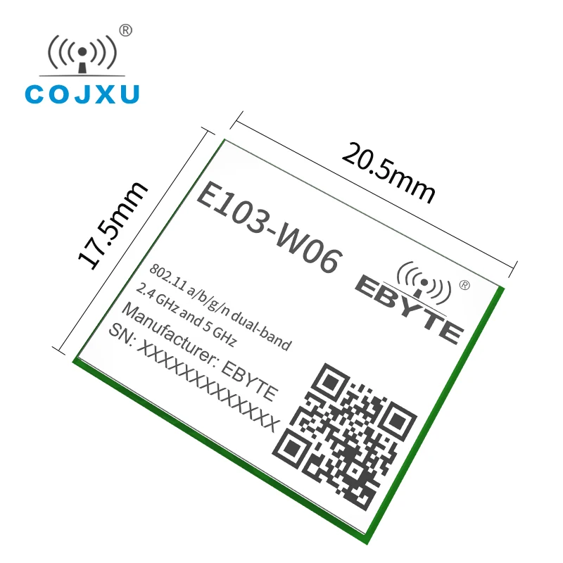 CC3235S 2.4G 5G Dual Frequency WIFI Module Compatible With CC3235MODS CC3235MODSF IEEE802.11 a/b/g/n 18dBm Cojxu E103-W06