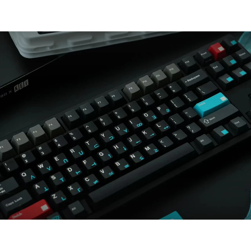 Фото Колпачки для клавиш Keykobo Dolch Kkb, формованные из АБС-пластика, непрозрачные колпачки для клавиш, набор колпачков для клавиш MX, прочный индивидуальный №5