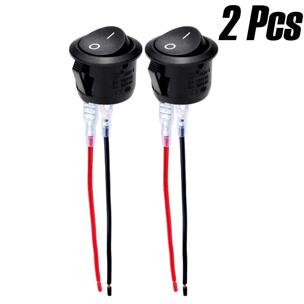 

1/2/4/10 шт. многофункциональные SPST 20 мм защелкивающиеся переключатели включения-выключения 12 В постоянного тока круглый тумблер мини-автоаксессуары RV 2 Pin