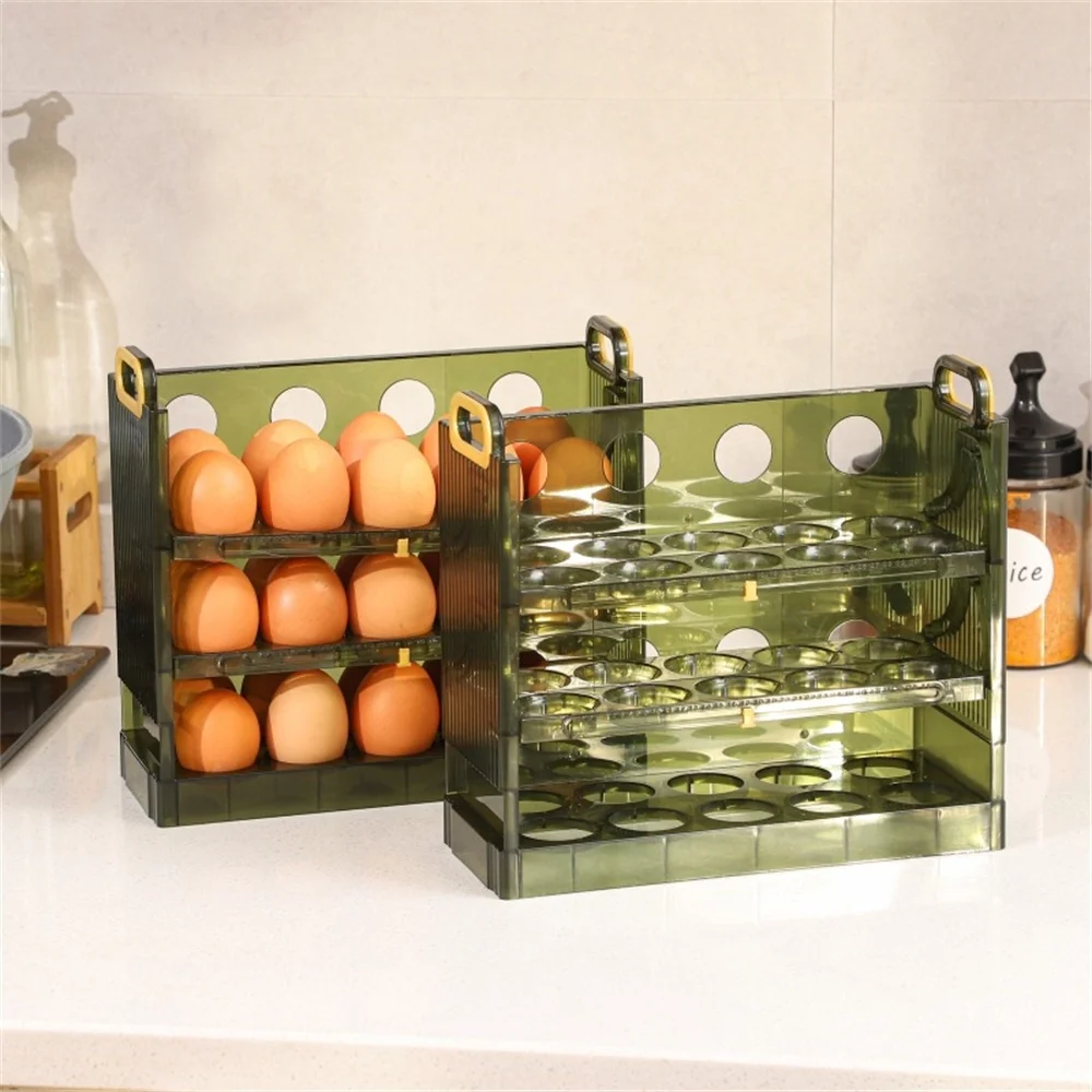 

Egg Storage Box Refrigerator Side Door Storage Rack Reversible Kitchen Special Storage Fresh Egg Boxes Egg Tray Organic Matter