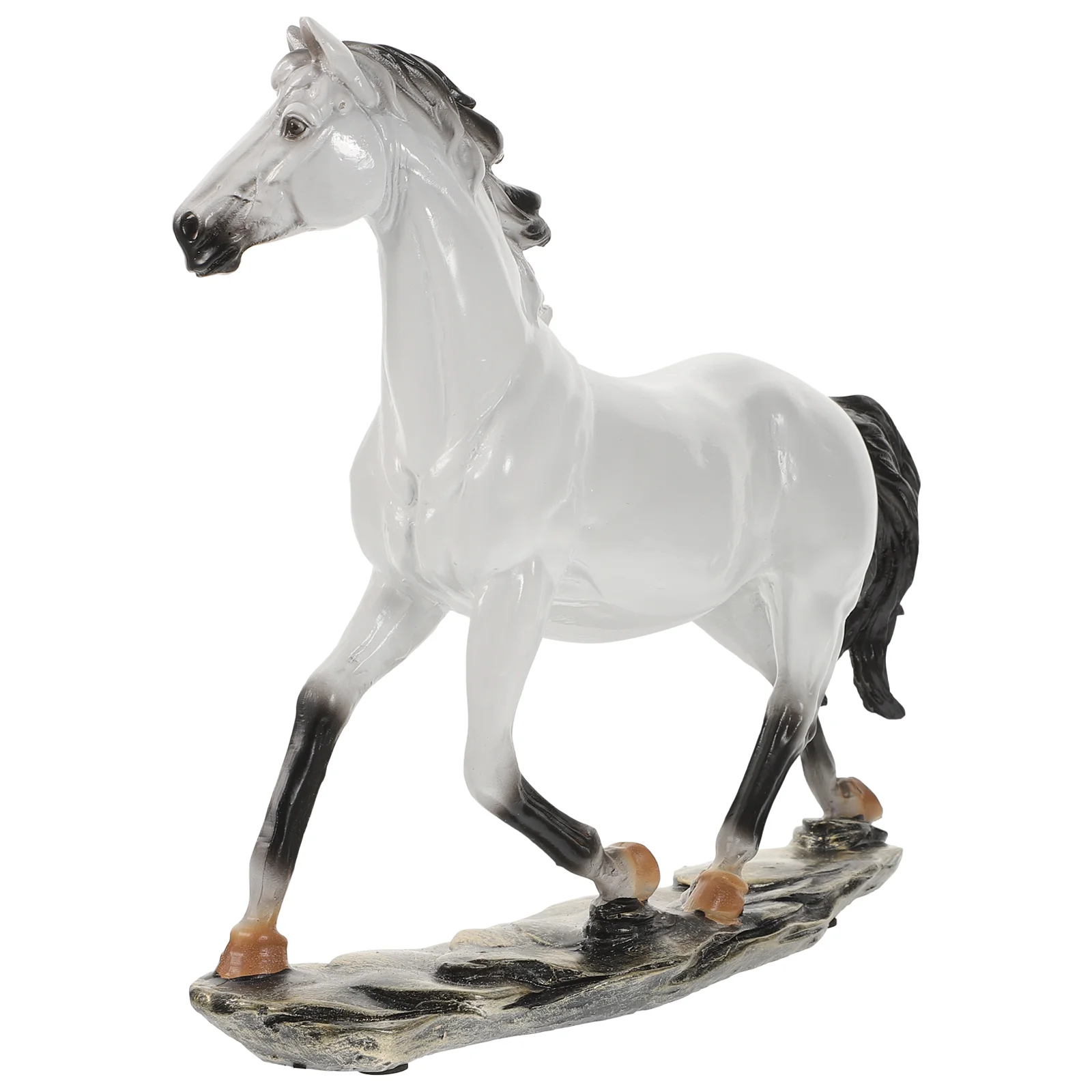

Horse Costume Decoration Vivid Statue Creative Figurine Office Desk Statuette Animal Sculpture Synthetic Resin Retro