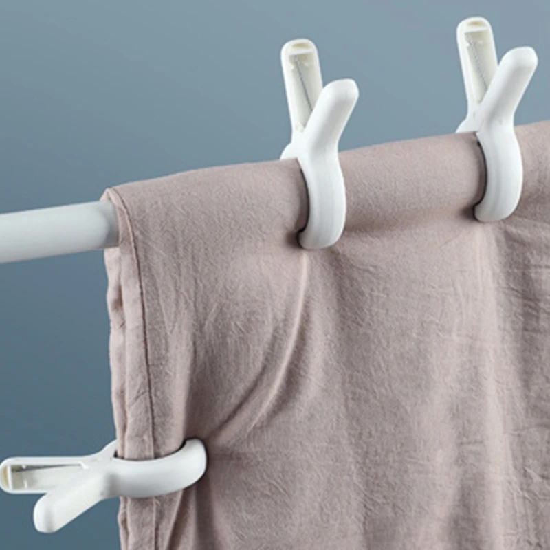 

Clothespin Double-Layer High Elastic Plastic Windproof Clip Sheet Drying Fixing Clip Quilt Clip 3/2PCS