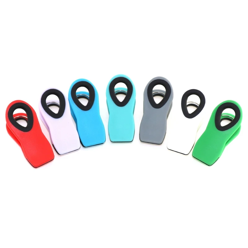 

XXUD 7 PCS Refrigerator Whiteboard Magnetic Clips Fridge Magnets Hooks Clips Memo Note Clips for Hanging Recipe Message Photo