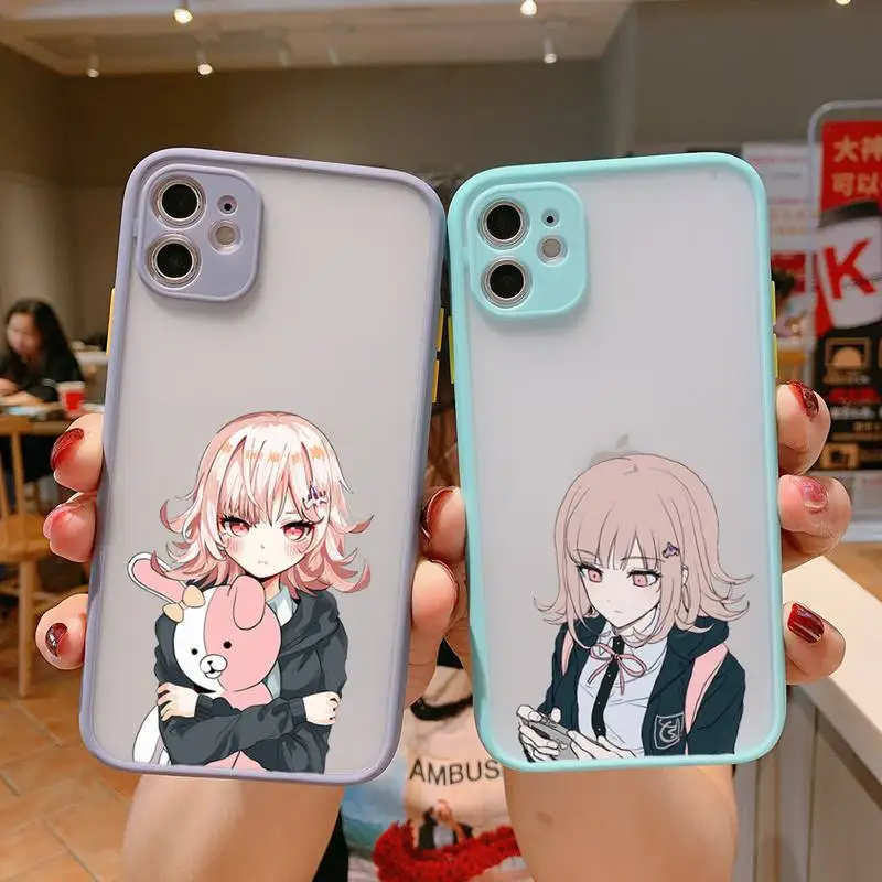 

Anime Chiaki Nanami Danganronpa Phone Case matte transparent For iphone 7 8 11 12 13 plus mini x xs xr pro max cover
