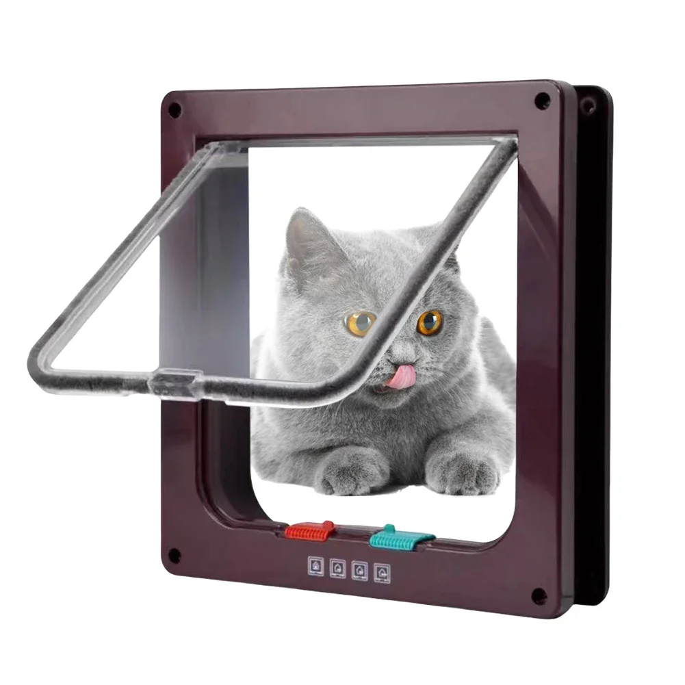 4-сторонний Предохранительный Замок Складная Дверь Для Кошек И Котят АБС-пластик