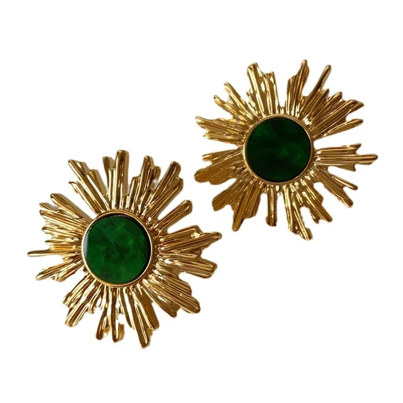 Модные милые серьги-гвоздики ручной работы серьги из нержавеющей стали женская