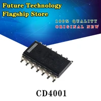 10pcs cd4001be dip 14 cd4001 4001 dip cd4001b dip14 new and original ic chipset