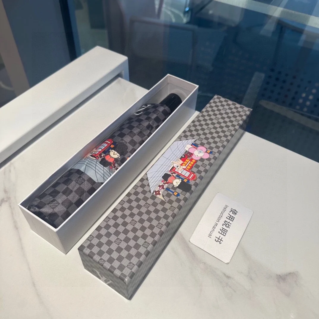 LV Louis Vuitton (Луи Виттон)Новый модный высококачественный складной зонт для дождя и