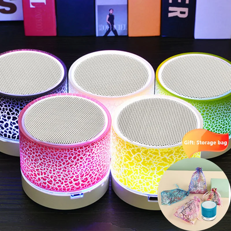 Wireless Speaker Colorful Led Tf Card Usb Subwoofer Portable