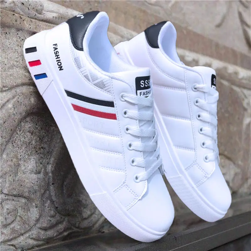 

Spring White Men's Shoes New Casual Fashion Sneakers Street Cool Flats Footwear Basket Luxury Designer Classic Zapatos De Hombre