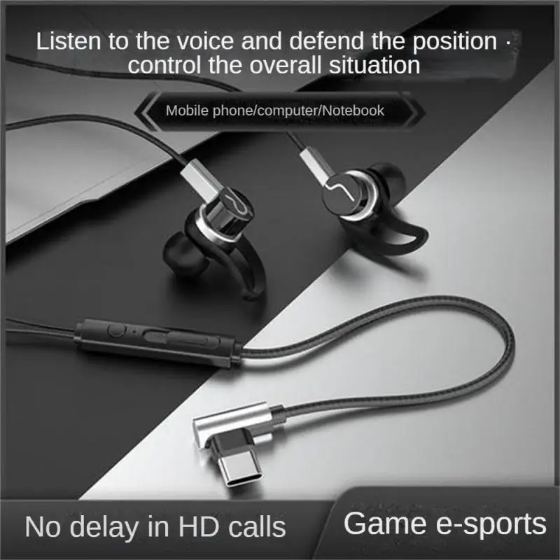 

2023 New Game Earphones In Ear Stereo Wired Headphones With Intelligent Noise Reduction Microphone For Huawei OPPO Xiaomi Vivo