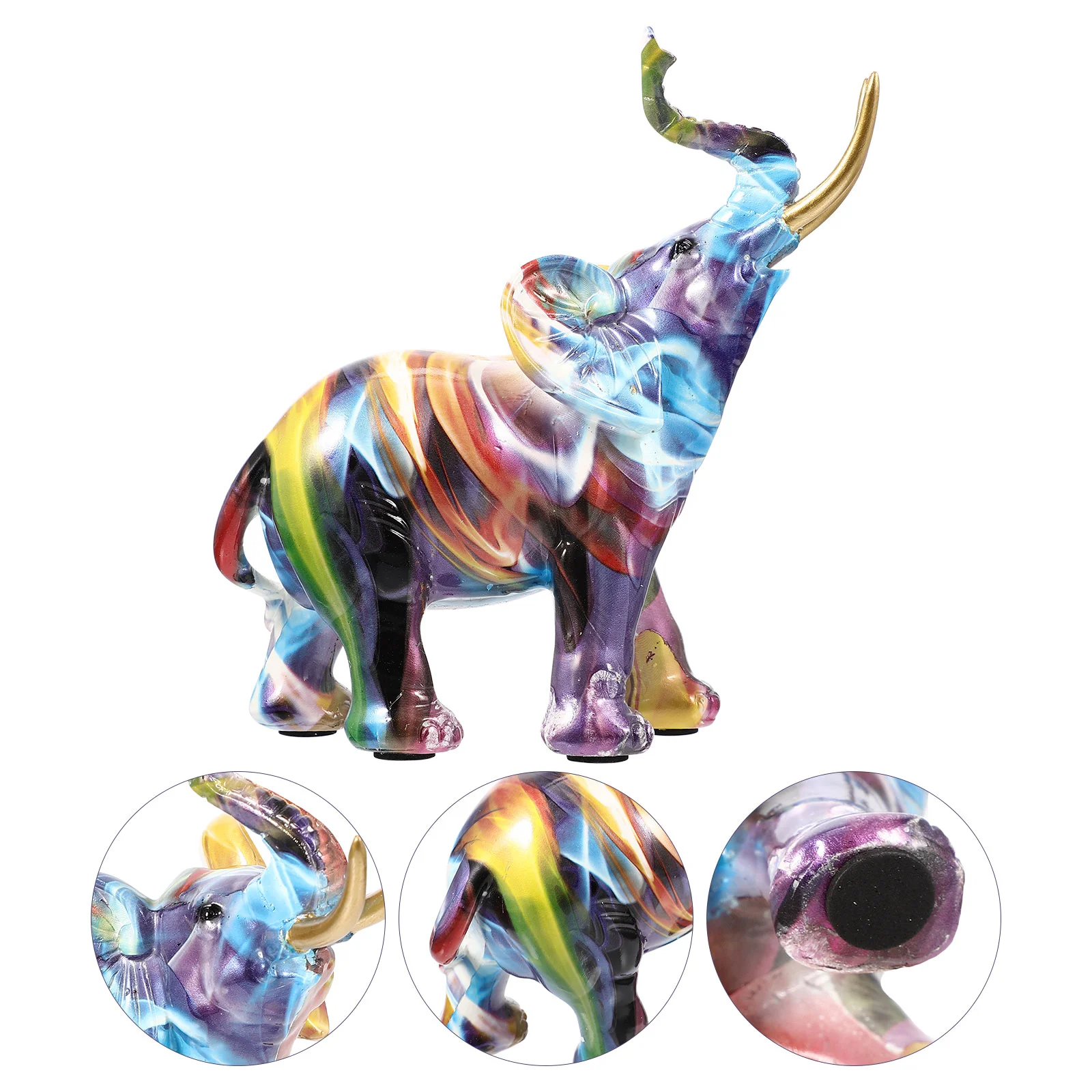 

Garden Ornament Car Decoration Fengshui Statue Home Décor Elephant Ornaments Artwork Figurine Elephant Statue