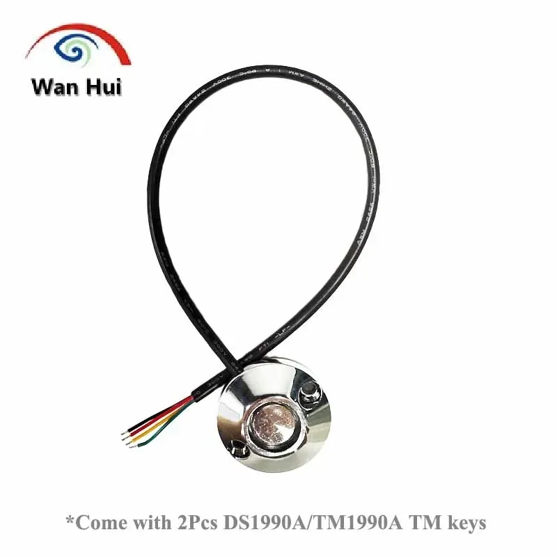 

5 шт. sonda TM, sonda/считыватель iButton DS9092, устройство чтения карт iButton, со светодиодной подсветкой, красный, зеленый, плоский, можно наставить, провод 30 см, 150 см