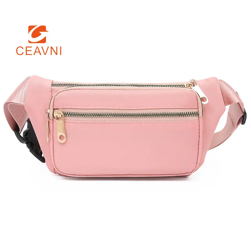 

CEAVNI Women Fanny Pack Leisure Outdoor Running Sports Diagonal Span Bag Portable Large Capacity Change Mobile Phone Fanny Pack