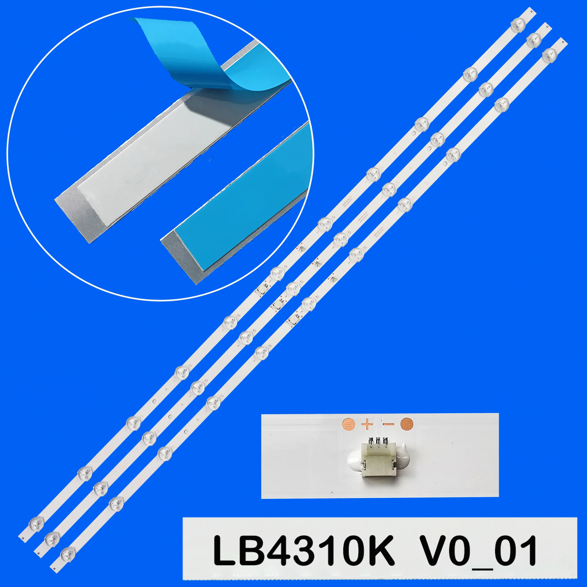 

Комплект светодиодной подсветки Strio LB4310K V0_01 для 43-дюймовых телевизоров