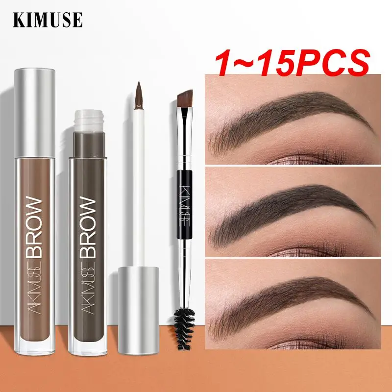 

1 ~ 15 шт. цветной гель для бровей, полуперманентные водостойкие брови с кисточкой, профессиональный карандаш для макияжа