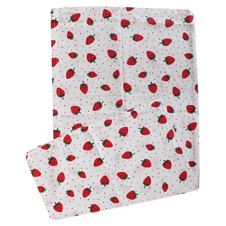 

Strawberry Pattern Single Layer Müslin Blanket