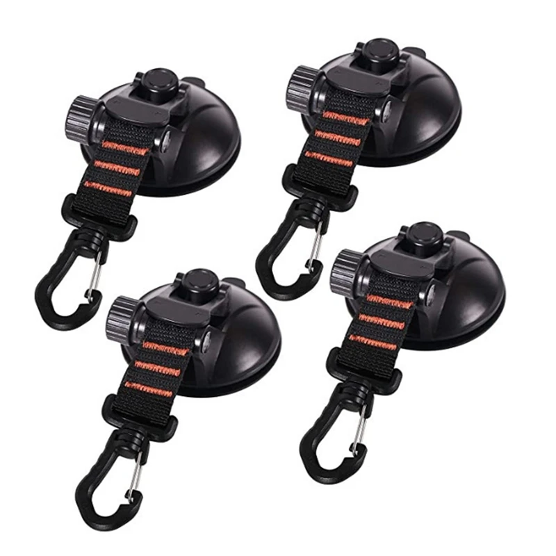 

Strong Car Suction Cup Anchor With Securing Hook Outdoor Tent Secure Hooks Heavy Duty Tie Camping Canopy Awning Tarp Carabiner