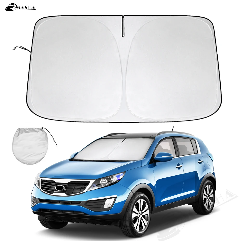 

Солнцезащитный козырек на лобовое стекло для Kia Sportage 2017-2021 2022 солнцезащитный козырек защита складные блоки УФ-лучи сохраняет ваш автомобильный охладитель