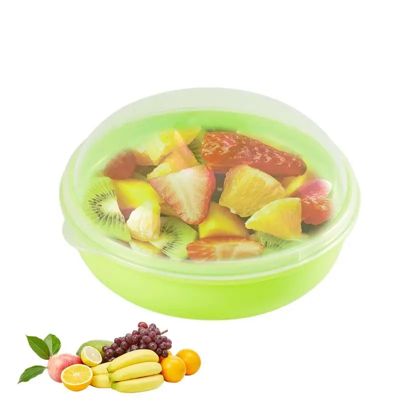 

Round Bread Box Bagels Container Box Organizer Large Capacity Stackable Kitchen Storage Bowls With Airtight Lid For Bread Bagels