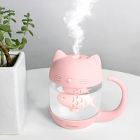 hipacool cute air humidifier usb cool mist sprayer with colorful night light for home car office ultrasonic portable diffuser