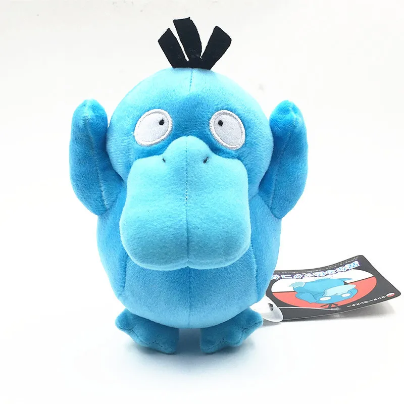 

TAKARA TOMY Shiny Psyduck Anime Pokemon Plush Toys Blue Peluches Soft Stuffed Cartoon Doll Decoration Kids Gifts