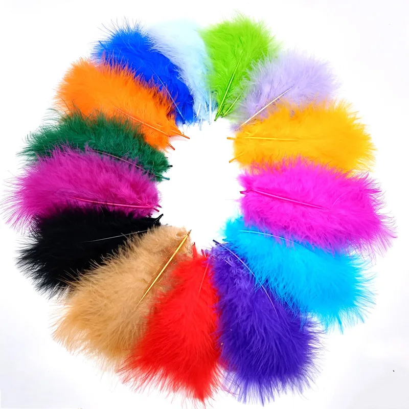 

20Pcs Turkey Marabou Pheasant Feathers Plume DIY Headdress Fringes for Sewing Decoration Wedding Carnival Handicraft Accessories