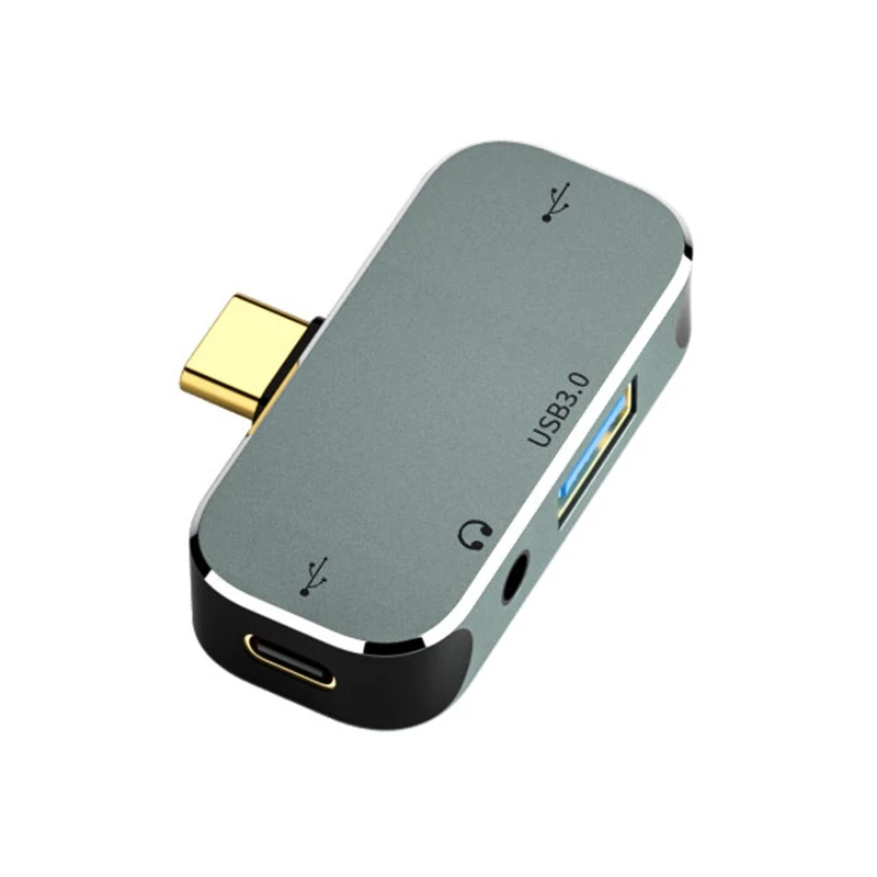 

USB 3,0 2,0 3,5 мм разветвитель типа C с 4 портами