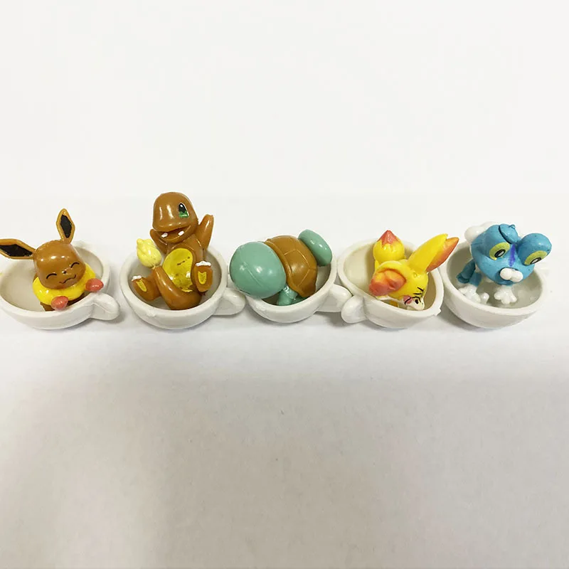 

10Pcs/Set 3-5CM Sets Pik Eev Sno Row Psy Lit Mim Squ Bul Cha PVC With In Opp Bag Action Figures Toy