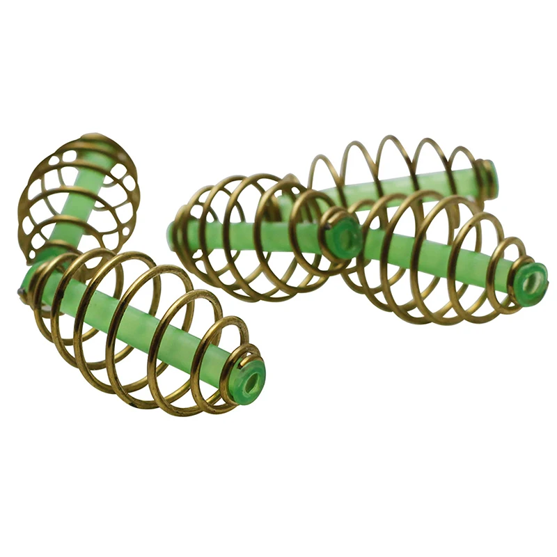

10pcs/lot Carp Fishing Spring Feeder Fishing Bait Cage for Carp Fishing Fresh & Saltwater Inline Method Feeder 3 Sizes