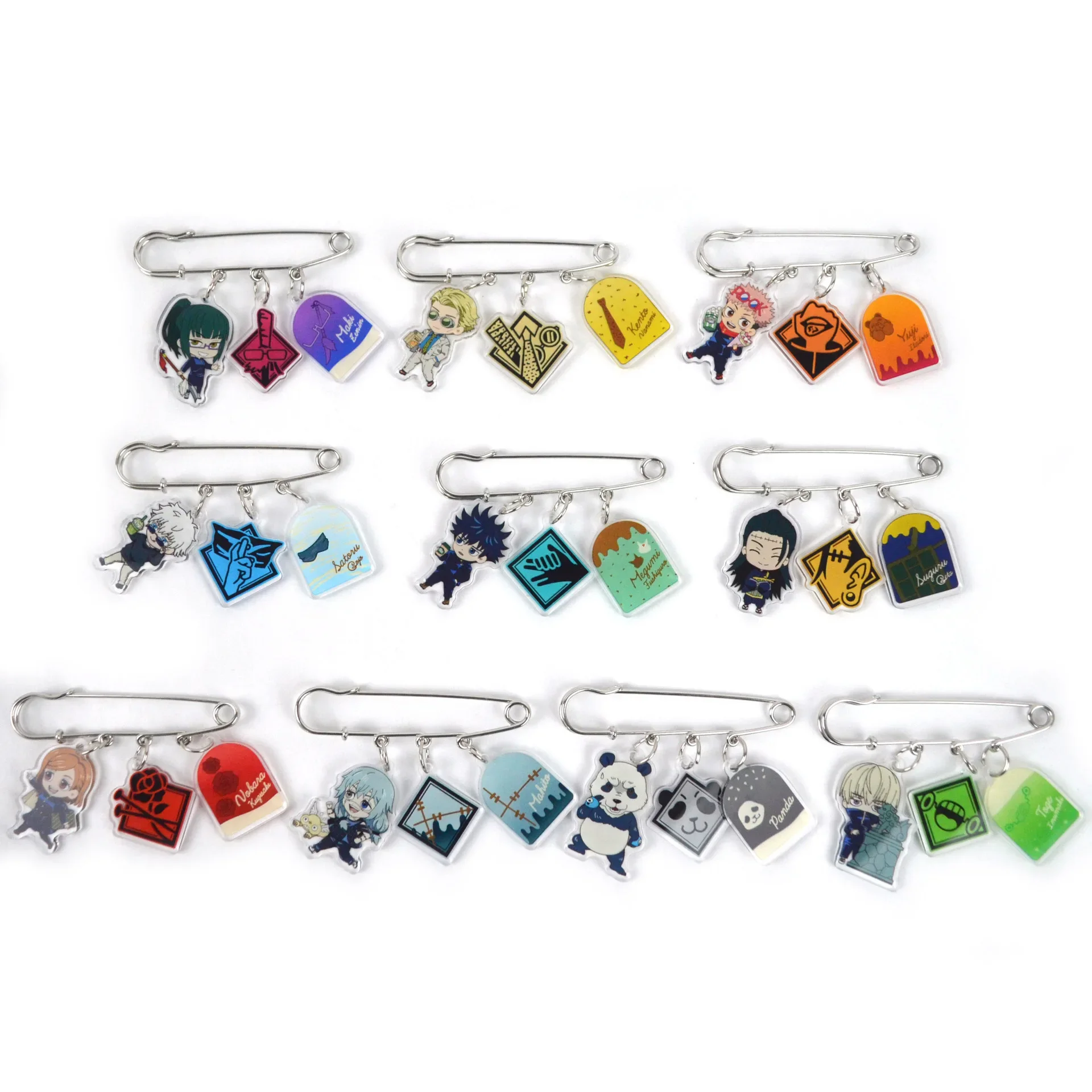 Эмалированная брошь в виде аниме персонажа Kaisen