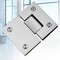 stainless steel bathroom shower room glass door hinge frameless glass door clamp glass hinge 180 degree flat fixtures