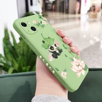 funny panda phone case for iphone 13 12 11 pro max mini x xr xs max se2020 8 7 plus 6 6s plus cover