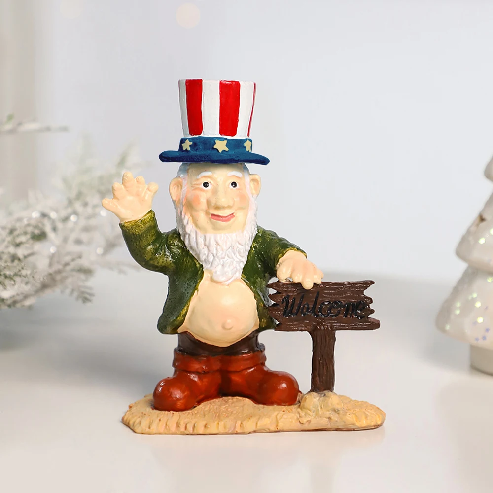 Рождественские Украшения сделай Сам Фигурки Гномов Изделия Из Смолы Миниатюрные