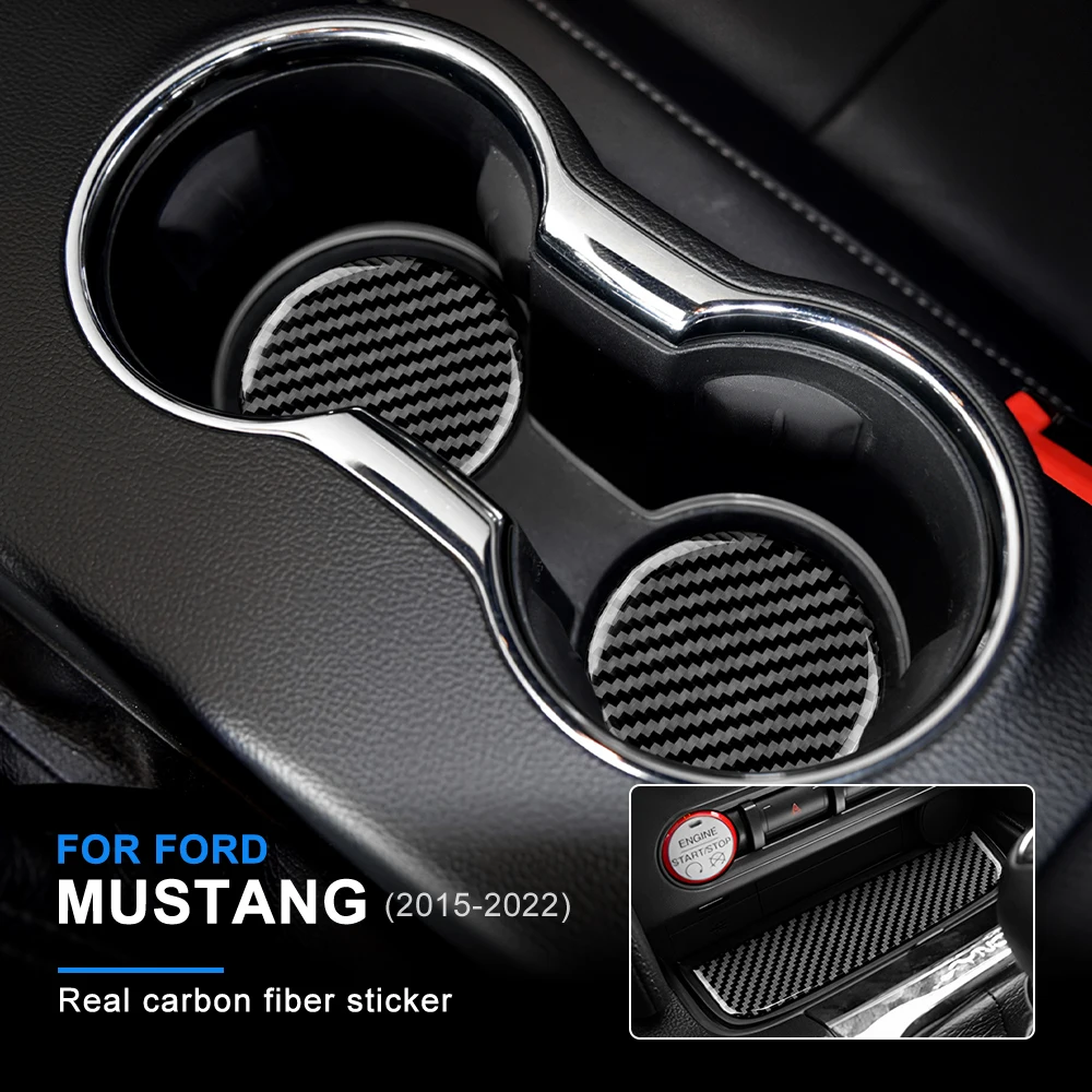 

Наклейка для автомобиля Ford Mustang 2015 2016 2017 2018 2019 2020 2021 2022 из углеродного волокна