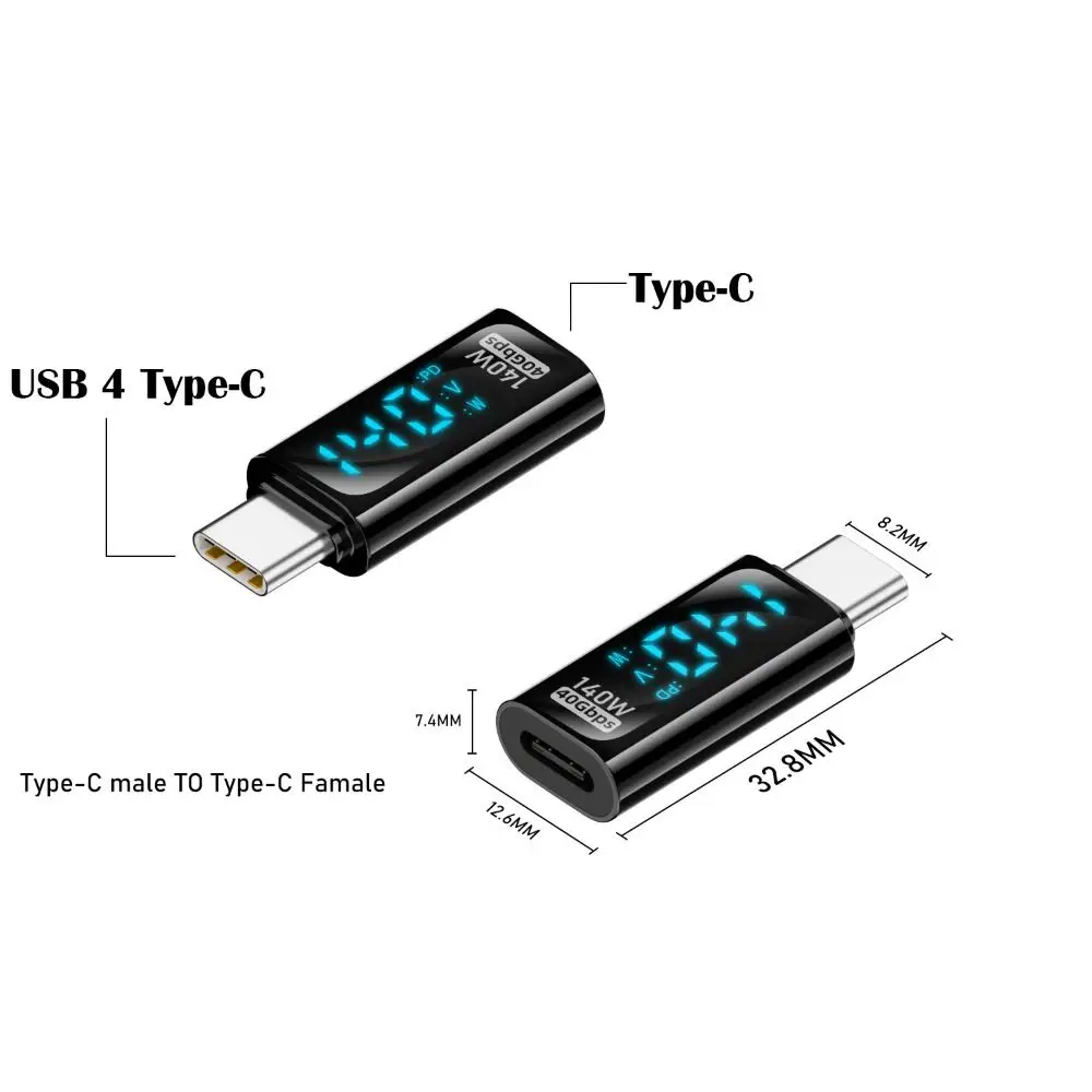 

PD 140 Вт USB-C адаптер с дисплеем черный/синий