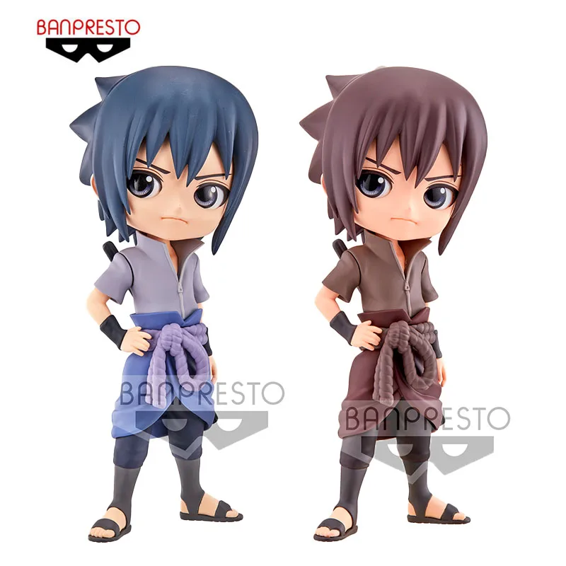 

In Stock Original BANPRESTO Q Posket NARUTO Shippuden Uchiha Sasuke PVC Action Anime Figure Model Toys Collection Doll Gift 14cm