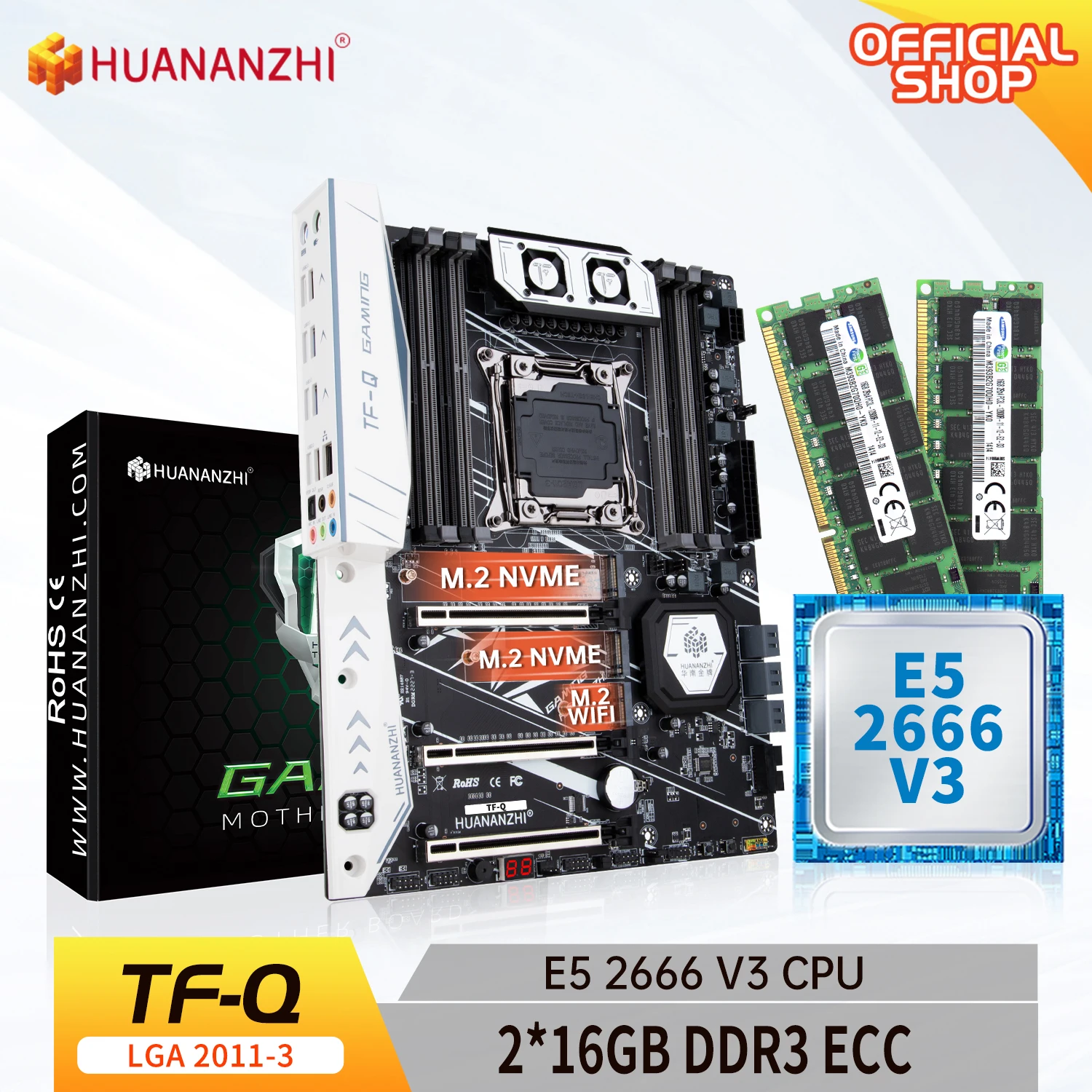 HUANANZHI X99 TF-Q/XEON E5-2666v3/2*16Gb DDR4