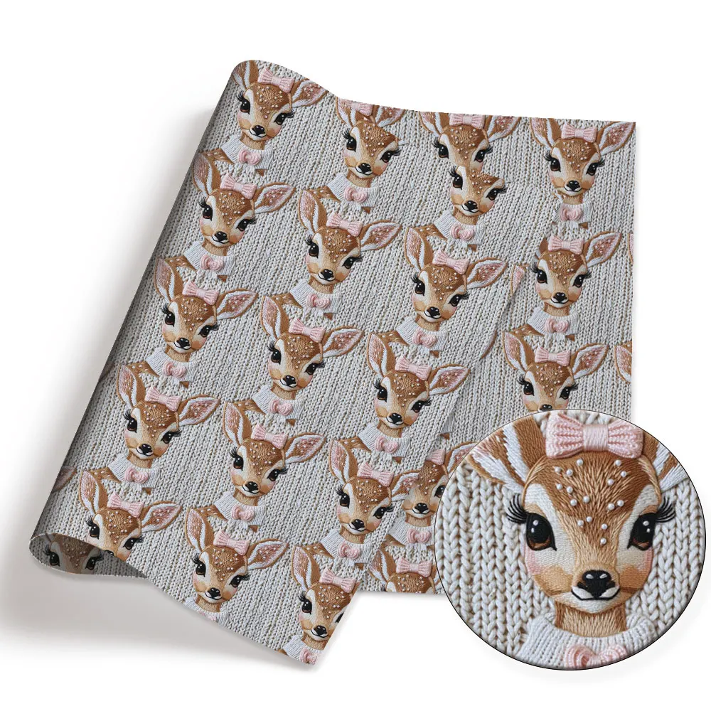 Бесшовная ткань из полиэстера и хлопка 50*140 см