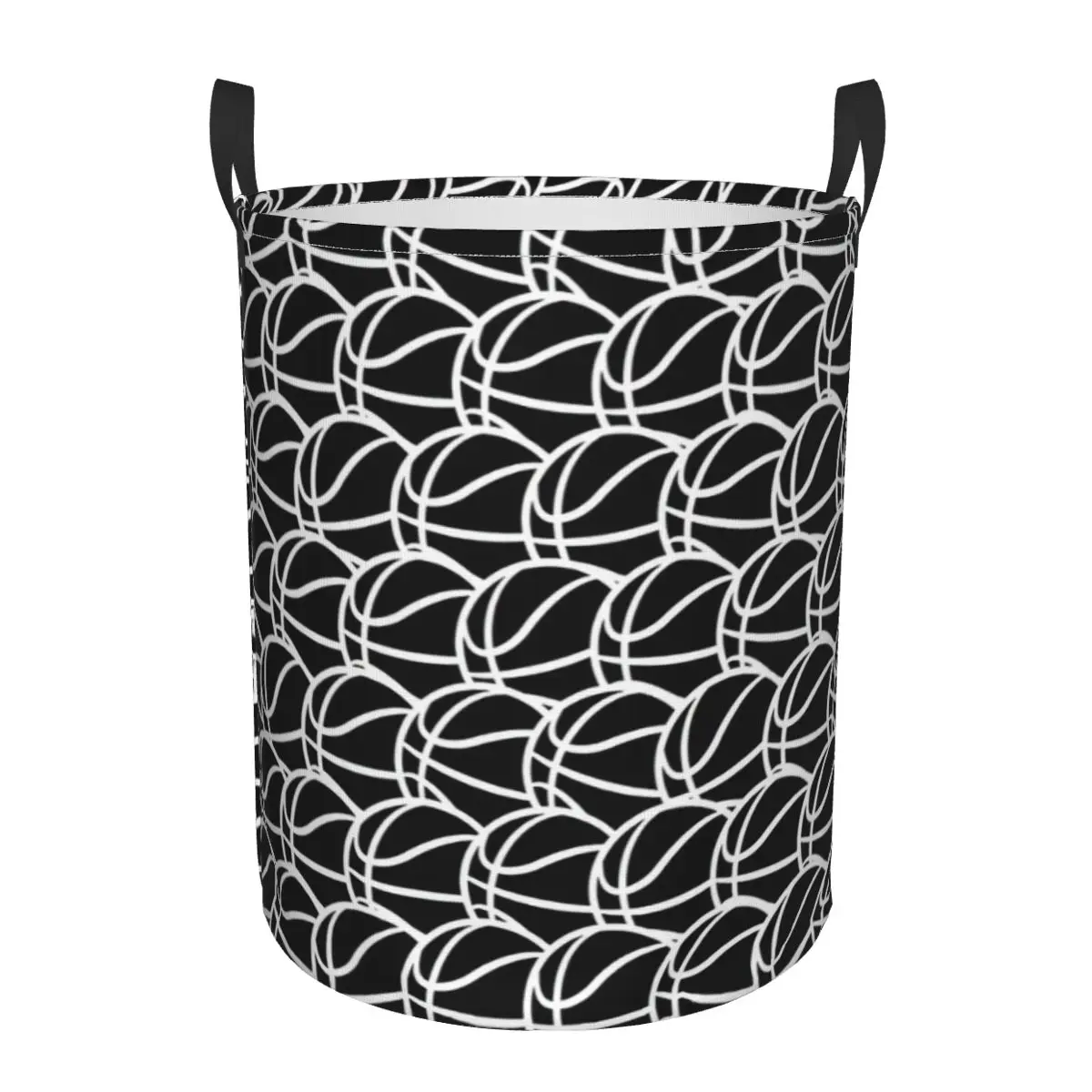 

Basketball Pattern Dirty Laundry Basket Waterproof Home Organizer Basket Clothing Kids Toy Storage Basket