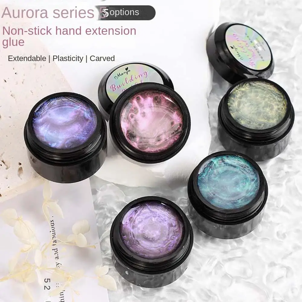 

Adhesive Semi Permanent Manicure Accessories Phototherapy UV Gel Nail Extend Gel Nail Art Varnish Aurora Nail Gel